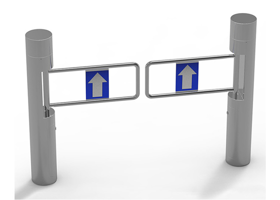 BLDC Motor SUS304 Swing Barrier Gate Acrylic Arm For Supermarket