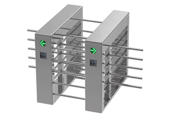 1.2mm Thickness RFID Card Entry Waist Height Turnstile with SUS304 Stainless Steel for Secure Access Control