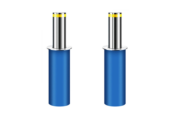 Brushed Finishing Auto Lifting Retractable Rising Bollards 100m Remote Control
