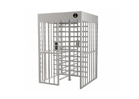 600mm Passage IP54 Full Height Turnstile 90 Degree Rod 2CBM