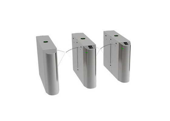 Acrylic Wing 600mm Width Flap Barrier Gate 100W SUS304 Retractable