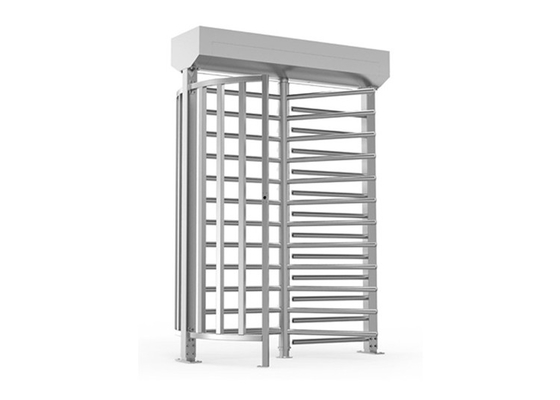 Pedestrian Glass 600 Mm Width Construction Site Fast Opening Full Height Turnstiles