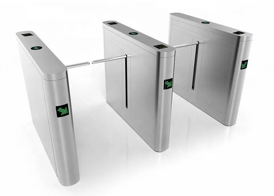 Slim Shape SS304 Optical Drop Arm Turnstile 24V BLDC Stainless Steel Turnstile