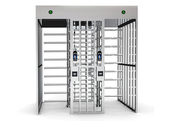 IP45 Double Door Full Height Turnstile Gate with 24V Rapid Identification and 0.2S Response Time