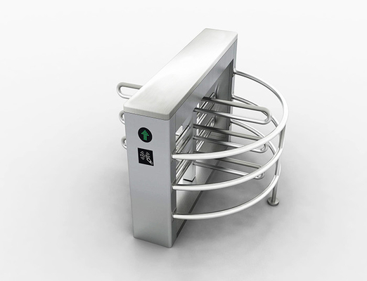 Automatic Rotary Half Height Turnstile Remote Control 304 Stainless Steel
