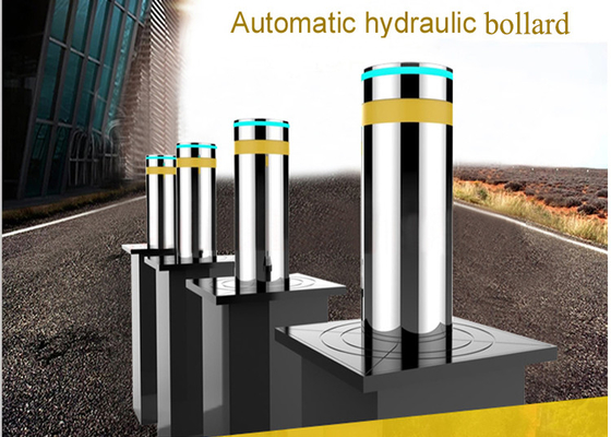 Hydraulic Retractable Road Stake Bollard Stainless Galvanization 240V