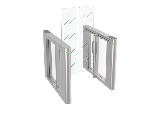 AC100V Lane Turnstile Gate 0.2s  Full Height Swinging Panel Brushless Servo