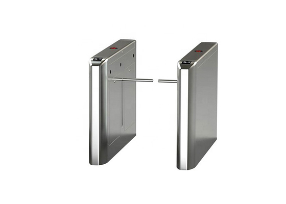 IP55 Drop Arm Turnstile Entrance Access Control System Anti Crawl LED Indicators
