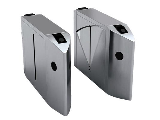 RFID / Fingerprint / Barcode Reader Flap Barrier Gate For Entrance System