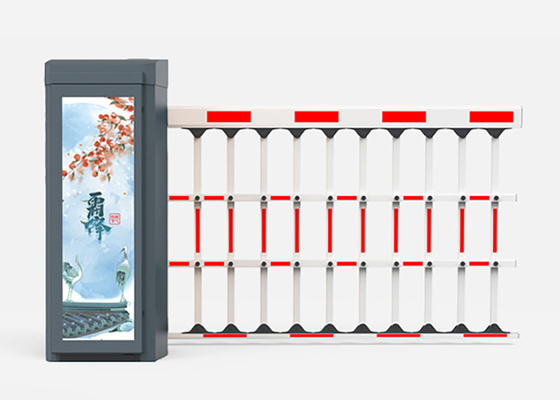 Commercial Advertising Intelligent Fence Arm Barrier Gate 24VDC Brushless Motor