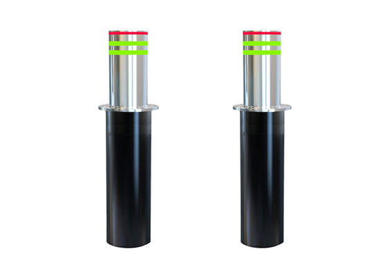 Hydraulic Automatic Rising Bollards Retractable Steel Brushed Finishing