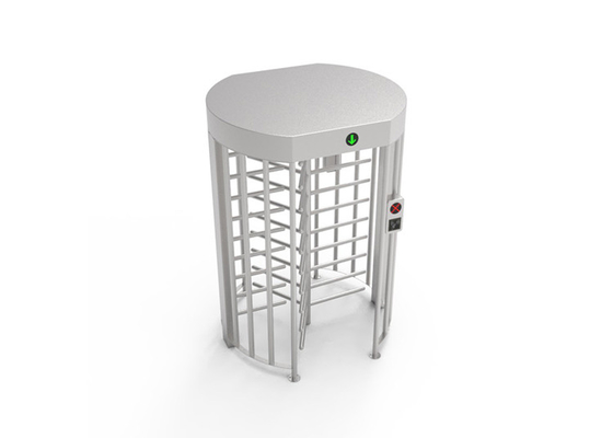 Security Access Control Full Height Turnstile Gate Hot Dip Galvanizing With Canopy