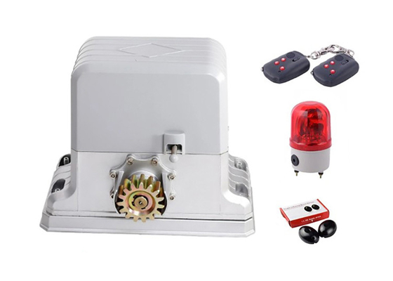 Silver Color Aluminum Automatic Sliding Gate Opener Heavy Duty With Remote Control