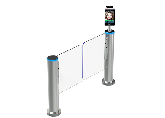 Self Closing Fastlane Swing Barrier Gate Cylindrical Speed Gate For Building