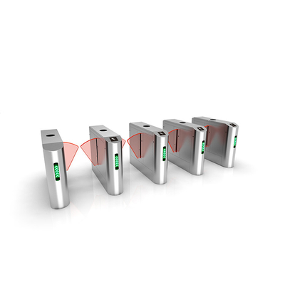 Smoothly Running Baffle Gate Turnstile Pedestrian Flap Barrier With BLDC Motor